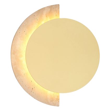 Globo - LED Vägglampa LED/8W/230V 3000K Ø 20 cm travertin