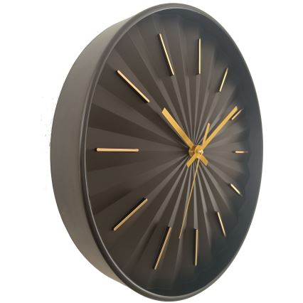 Globo - Väggklocka Ø 30,5 cm 1x AA svart