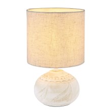 Globo - Bordslampa 1xE14/40W/230V beige/keramika