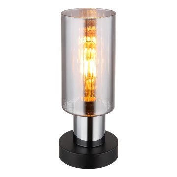 Globo - Bordslampa 1xE27/25W/230V diameter 11 cm svart