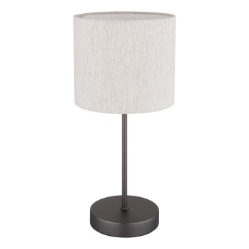 Globo - Bordslampa 1xE27/25W/230V svart/beige
