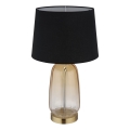 Globo - Bordslampa 1xE27/40W/230V svart/brun