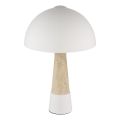 Globo - Bordslampa 1xE27ILLU/40W/230V krämvit