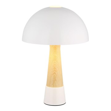 Globo - Bordslampa 1xE27ILLU/40W/230V vit