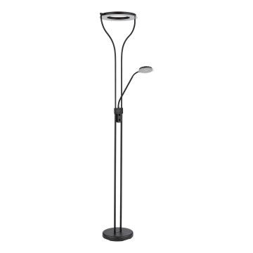 Globo - Dimbar LED-golvlampa LED/20W/230V + LED/4W 3000K svart