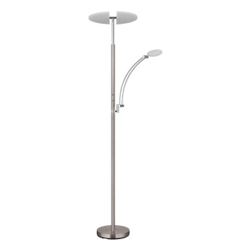 Globo - dimbar LED-golvlampa LED/40W/230V + LED/5,5W 2700/4000/6000K matt krom
