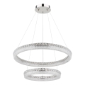 Globo - Dimbar LED-pendellampa på kabel LED/72W/230V 2700-6000K klarglas + fjärrkontroll