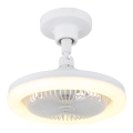 Globo - Dimbar LED-takfläkt LED/20W/230V 3000-6500K vit + fjärrkontroll