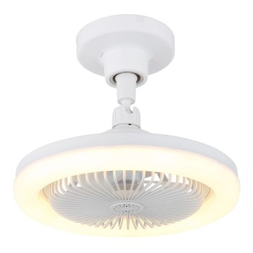 Globo - Dimbar LED-takfläkt LED/20W/230V 3000-6500K vit + fjärrkontroll