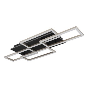 Globo - dimbar LED-taklampa 40W/230V 2700-6500K 32,5x87,5 cm svart + fjärrkontroll