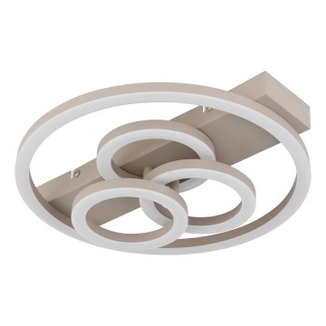 Globo - Dimbar LED-taklampa LED/40W/230V 2700-6500K Ø 35x33 cm mässing + fjärrkontroll
