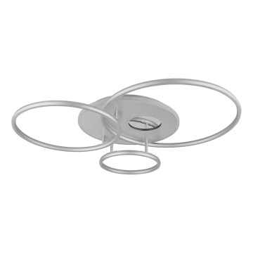 Globo - Dimbar LED-taklampa LED/54W/230V 2700-6000K 90x70 cm silverfärgad + fjärrkontroll