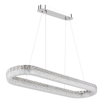 Globo - Dimbart LED-pendellampa på kabel LED/40W/230V 2700-6000K klar + fjärrkontroll