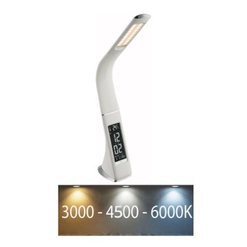 Globo - Dimmbar beröringsstyrd LED-bordslampa med display LED/6,5W/230V 3000/4500/5800K vit