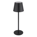 Globo - Dimmbar beröringsstyrd uppladdningsbar utomhusbordslampa 3-i-1 LED/3W/5V 3000/4000/5000K IP54 1800 mAh svart