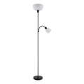 Globo - Golvlampa 1xE27/40W/230V + 1xE14/25W