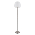 Globo - Golvlampa 1xE27/40W/230V vit/mattkrom