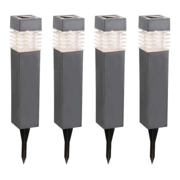 Globo - KIT 4x LED solcellslampa LED/0,06W/3,2V IP44