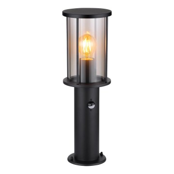 Globo - Lampa med sensor för utomhusbruk 1xE27/60W/230V IP54 45cm