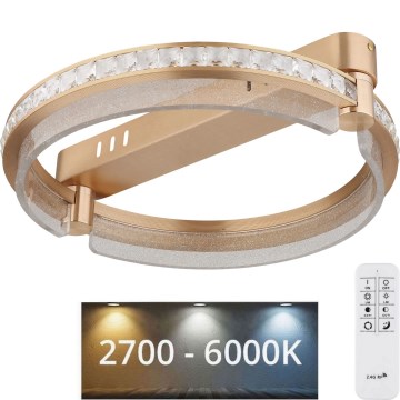 Globo - LED dimbar kristalltaklampa LED/36W/230V 2700K-6000K + fjärrkontroll