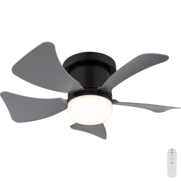 Globo - LED dimbar takfläkt LED/10W/230V 3000-6500K grå + fjärrkontroll