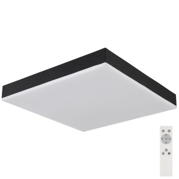 Globo - LED Dimbar taklampa LED/24W/230V 2700-6500K svart + fjärrkontroll