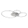 Globo - LED dimbar taklampa LED/36W/230V 2700-6000K silver + fjärrkontroll