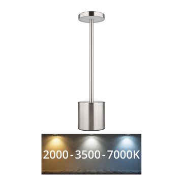 Globo - LED dimbar touchbordslampa LED/1,2W/3,7V 2000K/3500K/7000K 1200 mAh USB matt krom