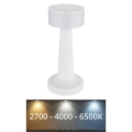 Globo - LED dimbar touchbordslampa LED/1W/3,7V 2700K/4000K/6500K 800 mAh USB vit