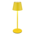 Globo - LED-dimbar touchstyrd uppladdningsbar utomhusbordslampa 3-i-1 LED/3W/5V 3000/4000/5000K IP54 1800 mAh gul