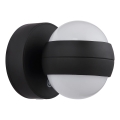 Globo - LED dimbar uppladdningsbar touch-vägglampa LED/1,4W/5V 1800 mAh svart