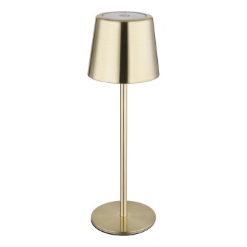 Globo - LED-dimmbar, beröringsstyrd, uppladdningsbar bordslampa LED/2W/3,7V 3000/4000/6000K 2200 mAh guldfärgad