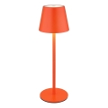 Globo - LED-dimmbar beröringsstyrd uppladdningsbar utomhusbordslampa 3-i-1 LED/3W/5V 3000/4000/5000K IP54 1800 mAh röd