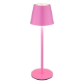 Globo - LED dimmbar beröringsstyrd uppladdningsbar utomhusbordslampa 3 i 1 LED/3W/5V 3000/4000/5000K IP54 1800 mAh rosa
