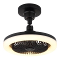 Globo - LED-dimmbar takfläkt LED/20W/230V 3000-6500K svart + fjärrkontroll