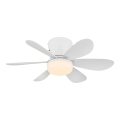 Globo - LED Dimmbar takfläkt LED/5W/230V 2700-6500K vit + fjärrkontroll