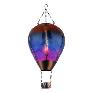 Globo - LED Hängande soldekoration 24xLED/0,2W/3V IP44 Flygande ballong