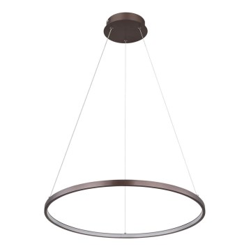 Globo - LED ljuskrona med textilsladd LED/29W/230V brun