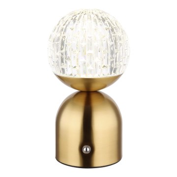 Globo - LED ljusreglerad bordslampa touch LED/2,5W/3,7V 2700/4000/6500K 1800 mAh USB mässing