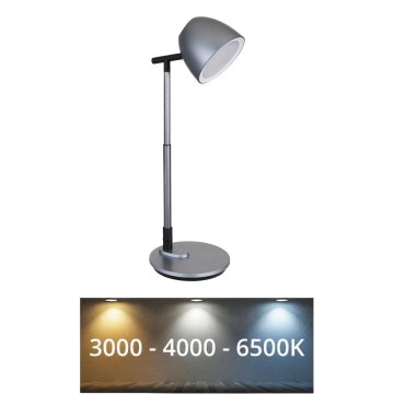 Globo - LED ljusreglerad bordslampa touch LED/7,5W/230V 3000K/4000K/6500K grå