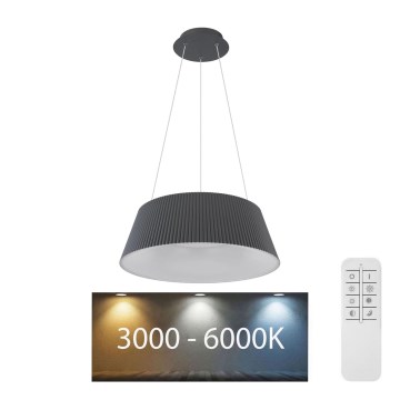 Globo - LED ljusreglerad ljuskrona på textilsladd LED/45W/230V 3000-6000K + fjärrkontroll