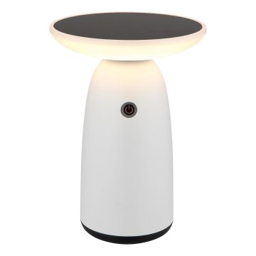 Globo - LED Ljusreglerad solcell beröring lampa LED/10W/230V IP54 vit