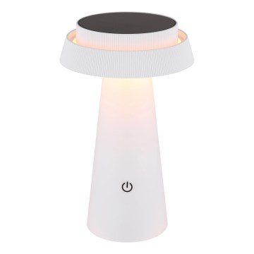 Globo - LED Ljusreglerad solcell beröring lampa LED/4W/3,7W IP54 vit