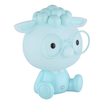 Globo - LED Ljusreglerad uppladdningsbar barns natt små lampor LED/1W/5V 500 mAh blå