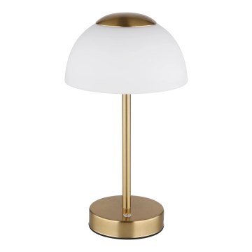 Globo - LED Ljusreglerad uppladdningsbar bordslampa LED/2,5W/5V 1800mAh 2700K/4000K/6500K mässing