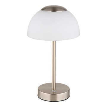 Globo - LED Ljusreglerad uppladdningsbar bordslampa LED/2,5W/5V 1800mAh 2700K/4000K/6500K matt krom