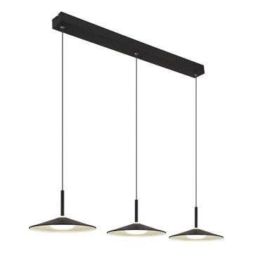 Globo - LED-pendel med vajer LED/24W/230V 4000K svart