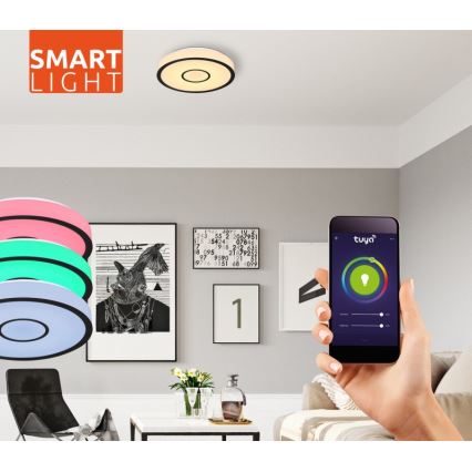 Globo- LED RGB Dimbart badrumslampa LED/30W/230V IP44 Wi-Fi Tuya + fjärrkontroll