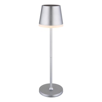 Globo - LED Solcellsbelysning LED/0,6W/3V 3000K IP44 1200 mAh matt krom