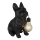 Globo - LED-solcellslampa LED/3V IP44 300 mAh svart hund